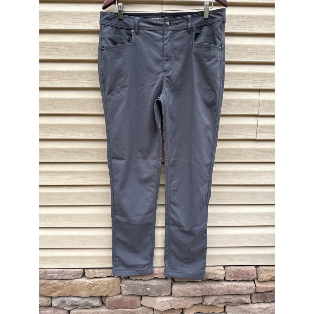 Western Rise Straight Pant Mens 34x31  Gray  Stretch Casual EXCELLENT